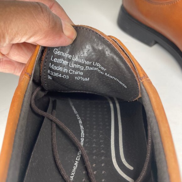 Nunn Bush Men's Brown Leather Marcell Bicycle Toe Oxford Dress Shoes Sz 10.5 - Picture 8 of 10